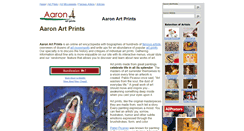 Desktop Screenshot of aaronartprints.org