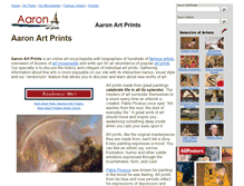 Tablet Screenshot of aaronartprints.org